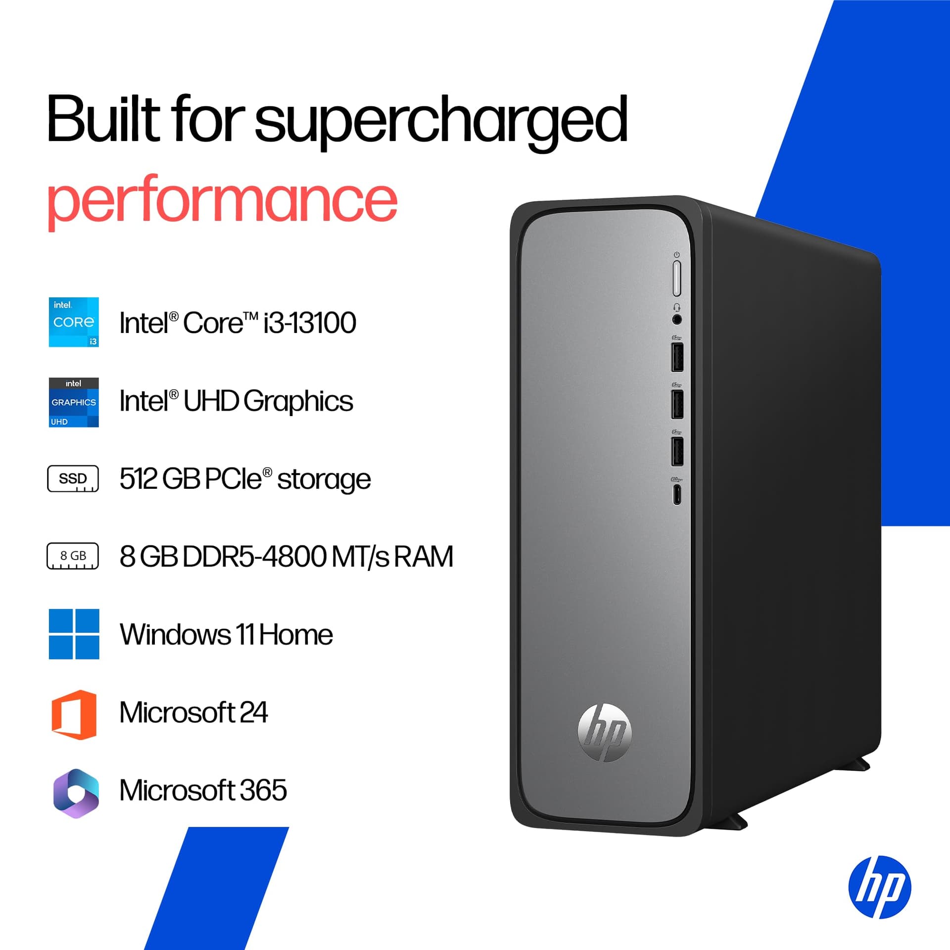 HP OmniDesk Slim Desktop S03-0112in PC
