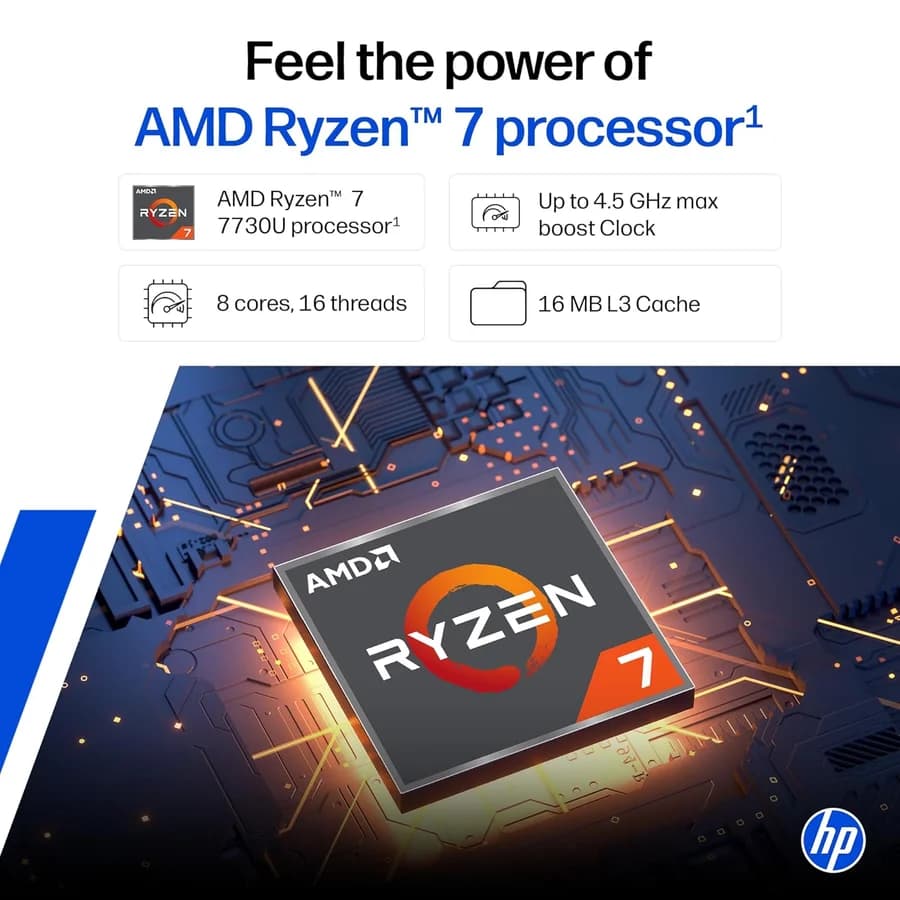 HP 15 AMD Ryzen 7 Laptop 15-FC0761AU LAPTOP 3