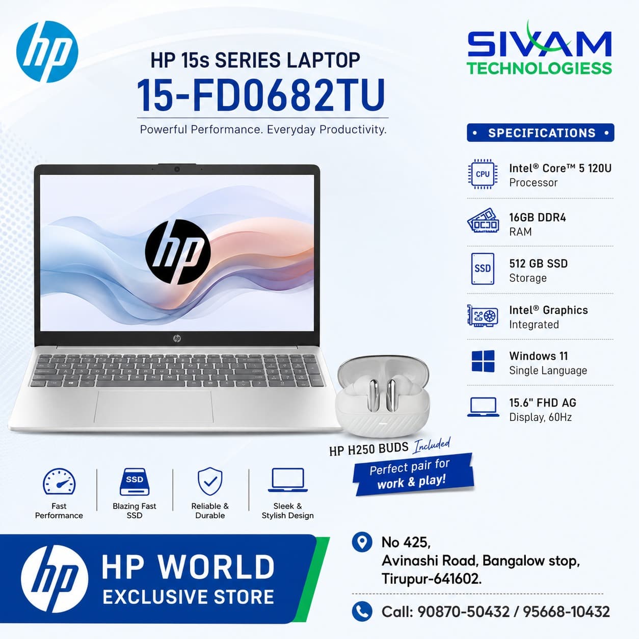 HP LAPTOP 15 SERIES 15-FD0682TU