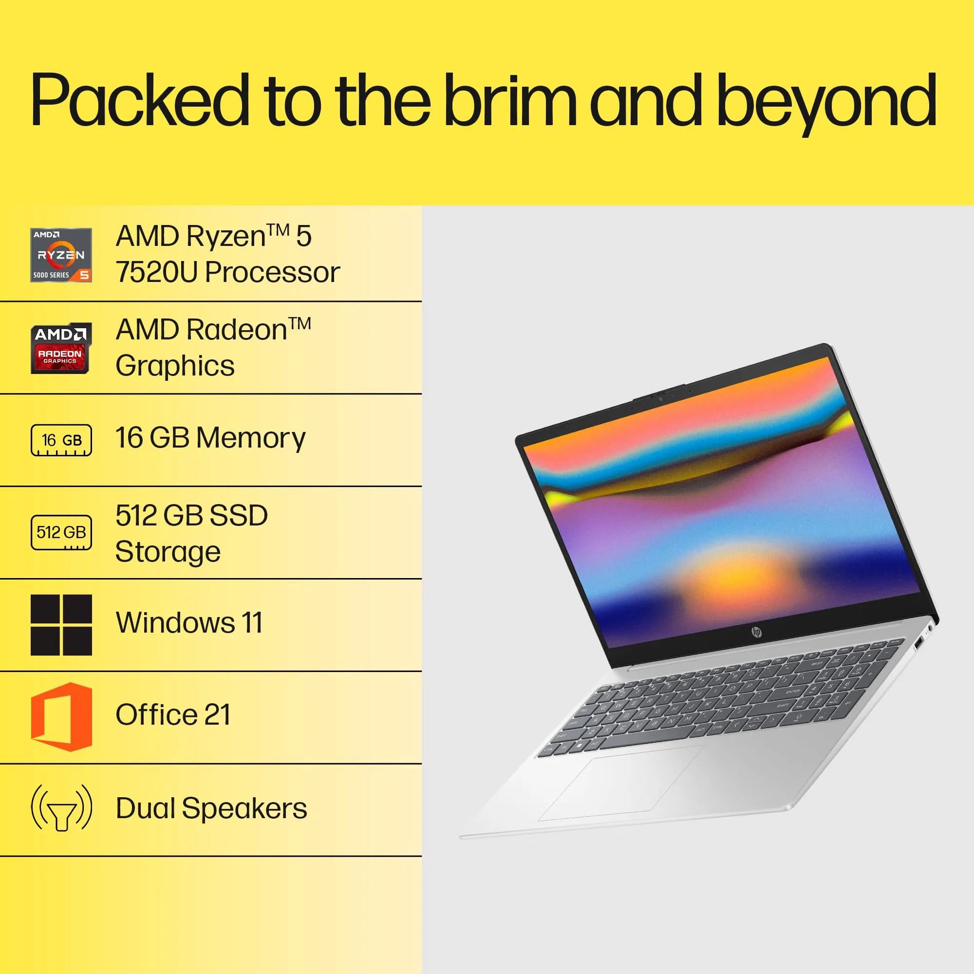 HP 15 Series AMD Ryzen 5 Laptop 15-FC0690AU LAPTOP 3