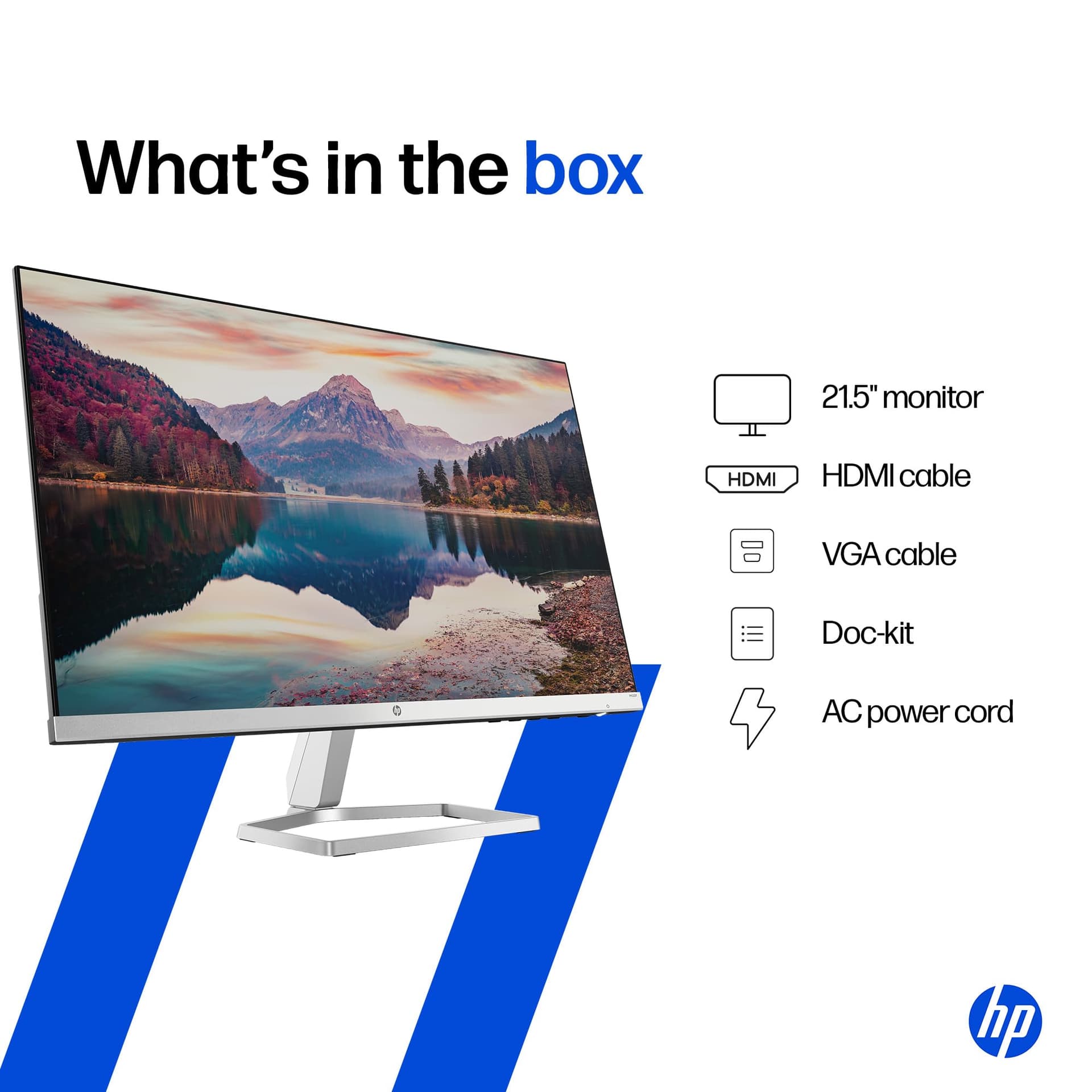 HP M22F 21.5 inches FHD IPS Monitor (Silver, 1920 x 1080 Pixels) 7